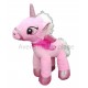 Peluche licorne rose.