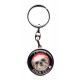 Porte clé rond en métal J'aime mon Shih Tzu