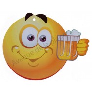 Pancarte Émoticône bière