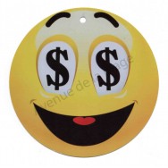 Pancarte Émoticône dollars