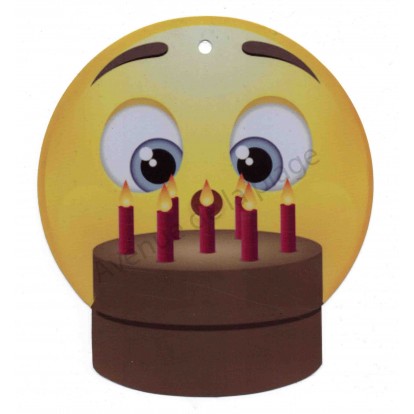 Pancarte Émoticône anniversaire