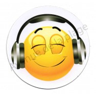 Magnet Émoticône casque audio