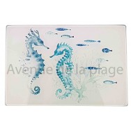 Planche à découper couple d'hippocampes