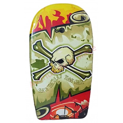 Bodyboard tête de mort pirate
