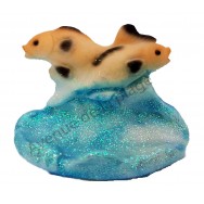 Statuette météo Poissons dans les vagues