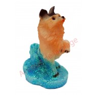 Statuette baromètre chien qui donne la patte