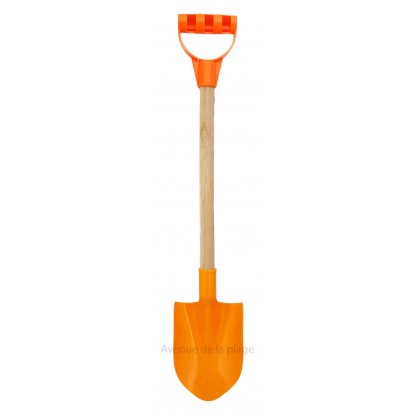 Pelle de plage en plastique 60 cm orange.