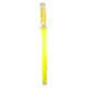 Épée de ninja en plastique jaune.