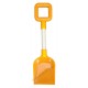 Pelle de plage en plastique 36 cm orange manche bois