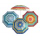 Parasol de plage anti UV multicolore 180 cm