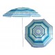 Parasol de plage anti UV multicolore 180 cm modèle A