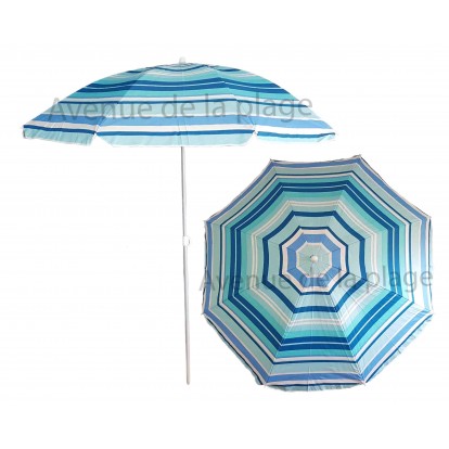 Parasol de plage anti UV multicolore 180 cm modèle A