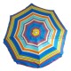 Parasol de plage anti UV multicolore 180 cm modèle B