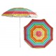 Parasol de plage anti UV multicolore 180 cm modèle C