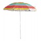 Parasol de plage anti UV multicolore 180 cm modèle C