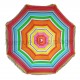 Parasol de plage anti UV multicolore 180 cm modèle C