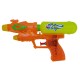 Pistolet à eau double jets pour enfant 20 cm orange.