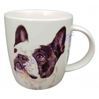 Mug chien Bouledogue Français noir et blanc