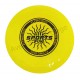 Disque volant Frisbee jaune.