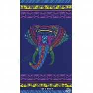 Serviette de plage Éléphant zen