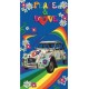 Serviette de plage 2 CV Peace and Love