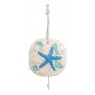 Accroche torchon étoile de mer et coquillages