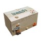 Coffret en bois style marin sable brillant