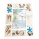 Cadre photo coquillages et sable blanc A