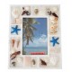Cadre photo coquillages et sable blanc B