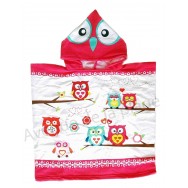 Poncho, Cape de bain hiboux