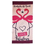 Serviette de plage Flamant rose Faboulous