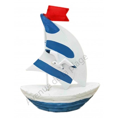 Voilier avec voiles en métal 13.5 cm A