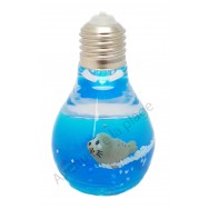 Phoque dans ampoule lumineuse