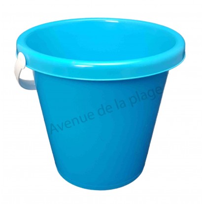 Seau de plage 22 cm bleu