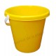 Seau de plage 22 cm jaune