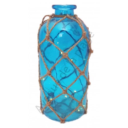 Bouteille géante lumineuse bleue