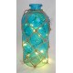Bouteille géante lumineuse bleue