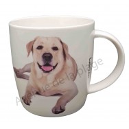 Mug chien Labrador sable couché