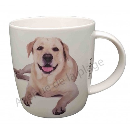 Mug chien Labrador sable couché