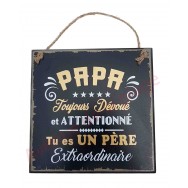Plaque message "Papa Extraordinaire"