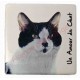 Magnet Chat noir et blanc
